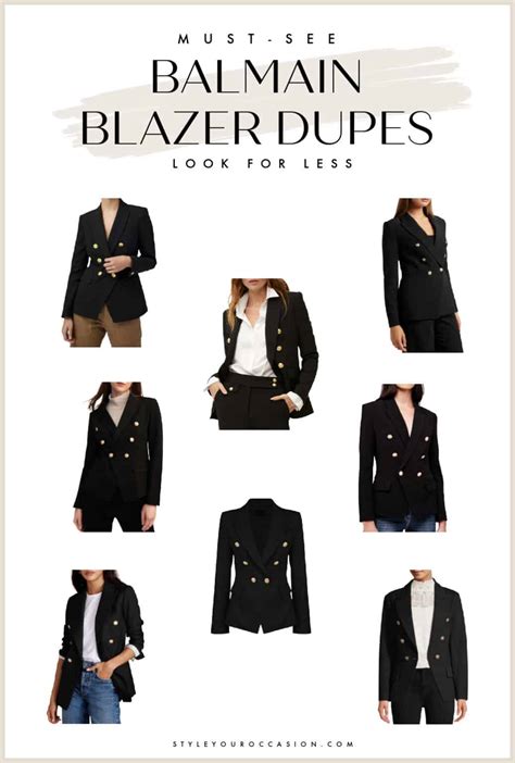 balmain blazer dupes